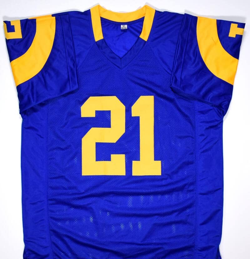 Nolan Cromwell Signed Blue Custom Football Jersey