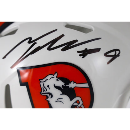 Talanoa Hufanga Autographed Denver Broncos 2023 Alternate Mini Helmet