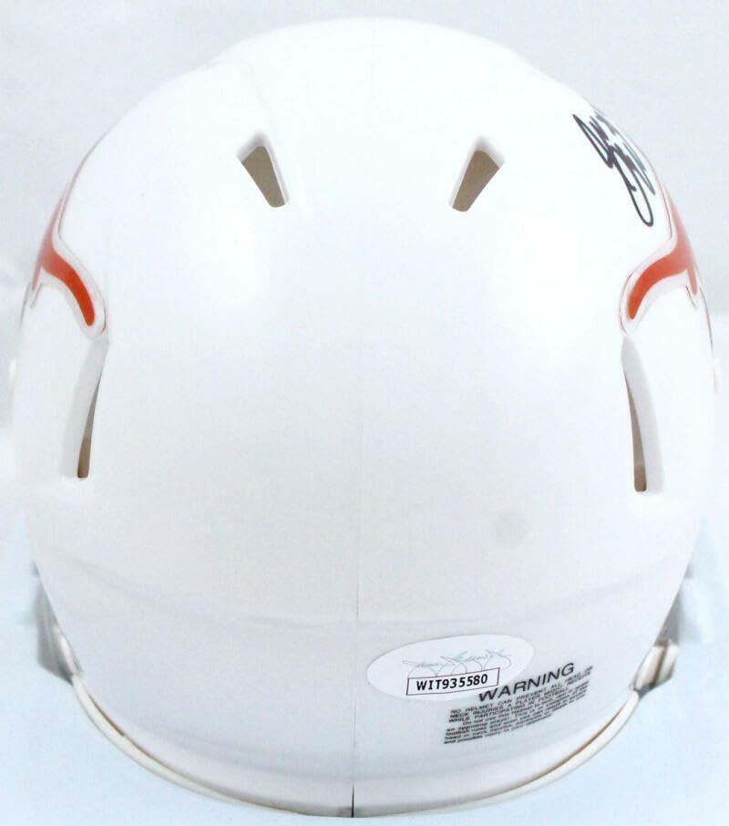 Sam Ehlinger Signed Texas Longhorns Black Speed Mini Helmet