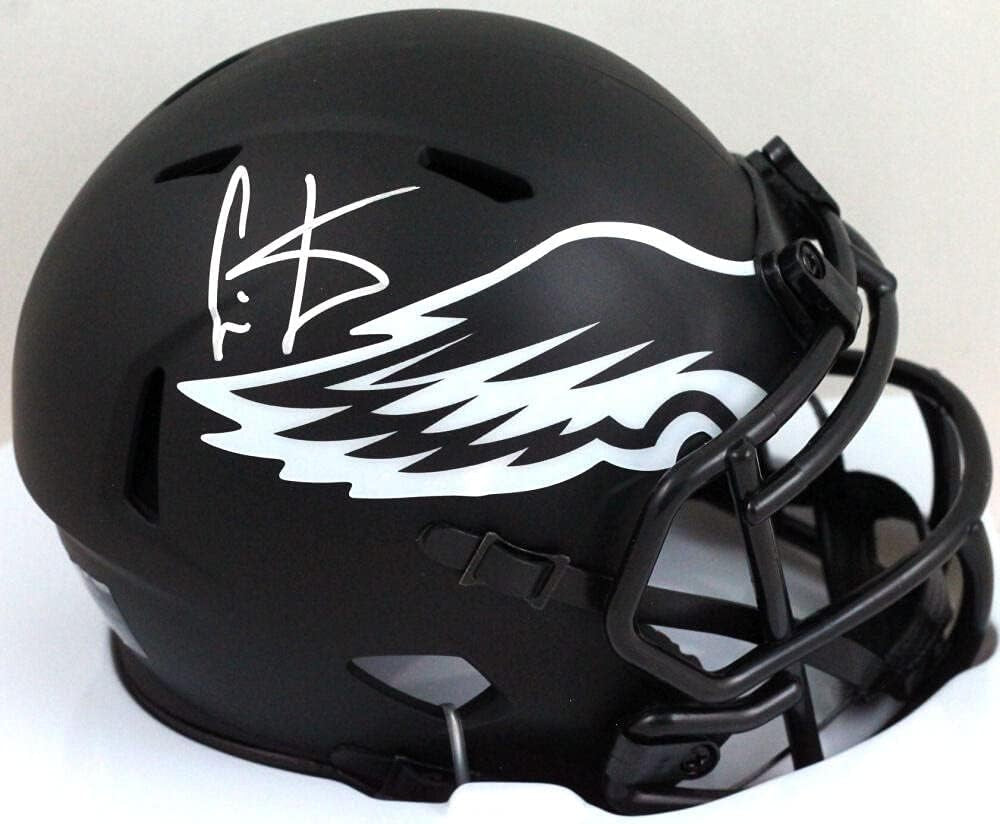 Cris Carter Signed Philadelphia Eagles Eclipse Speed Mini Helmet