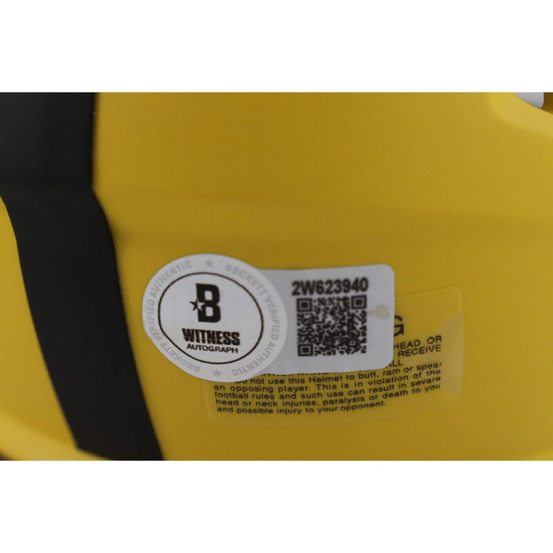 Joe Greene Signed Pittsburgh Steelers Rave Mini Helmet (HOF Inscription)