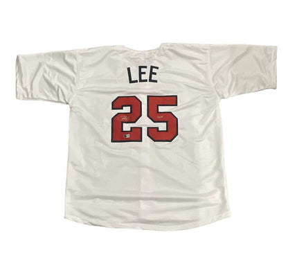 Derrek Lee Signed Team USA WBC Custom Jersey (Beckett Witnessed)