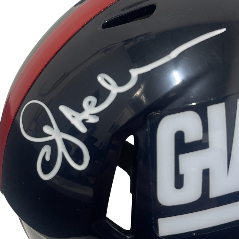 Ottis Anderson New York Giants Signed Throwback Mini Helmet Beckett BAS