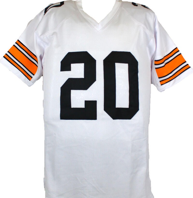 Rocky Bleier Signed Pittsburgh Steelers Custom White Jersey