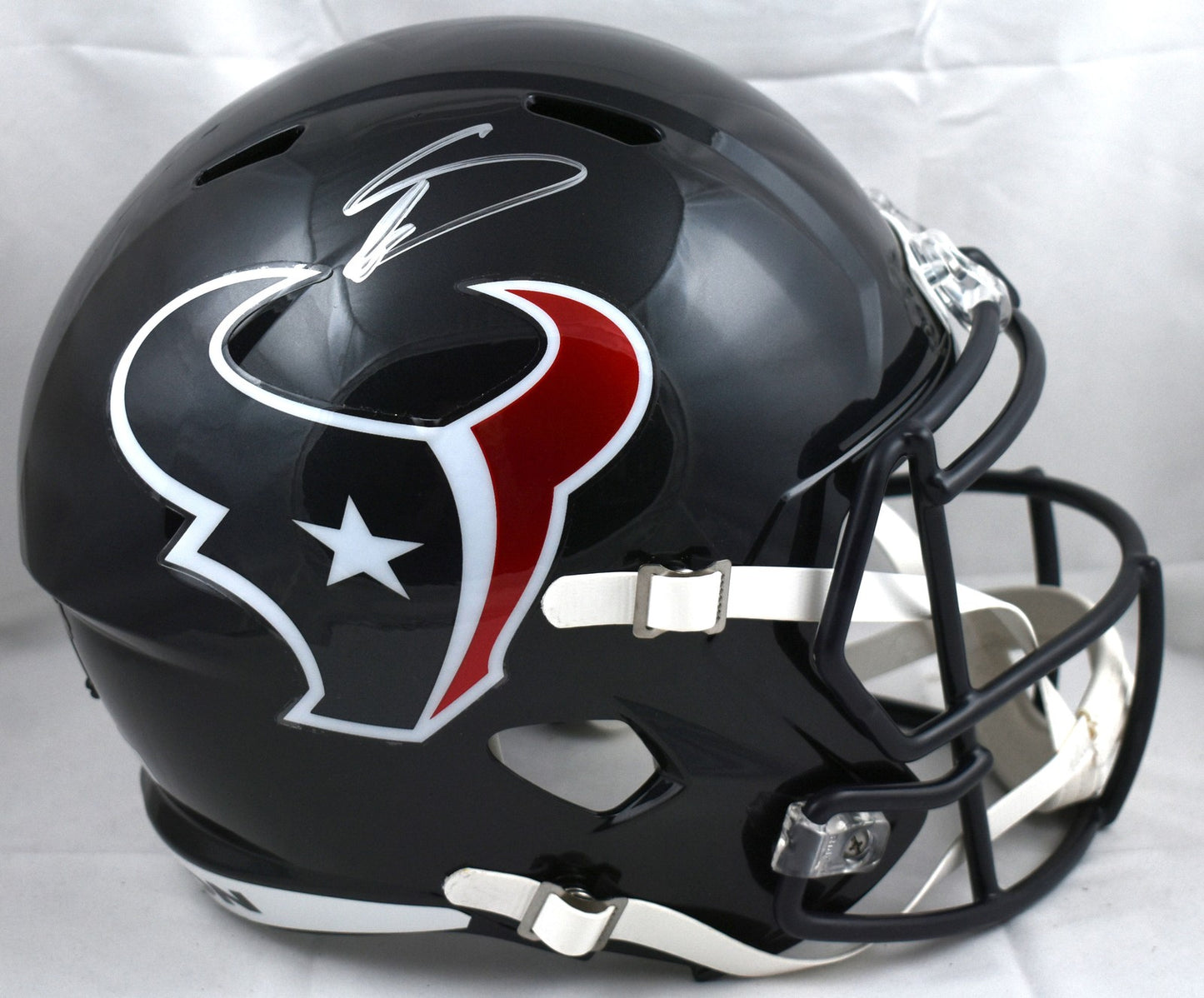 Stefon Diggs Autographed Houston Texans Full Size Speed Replica Helmet