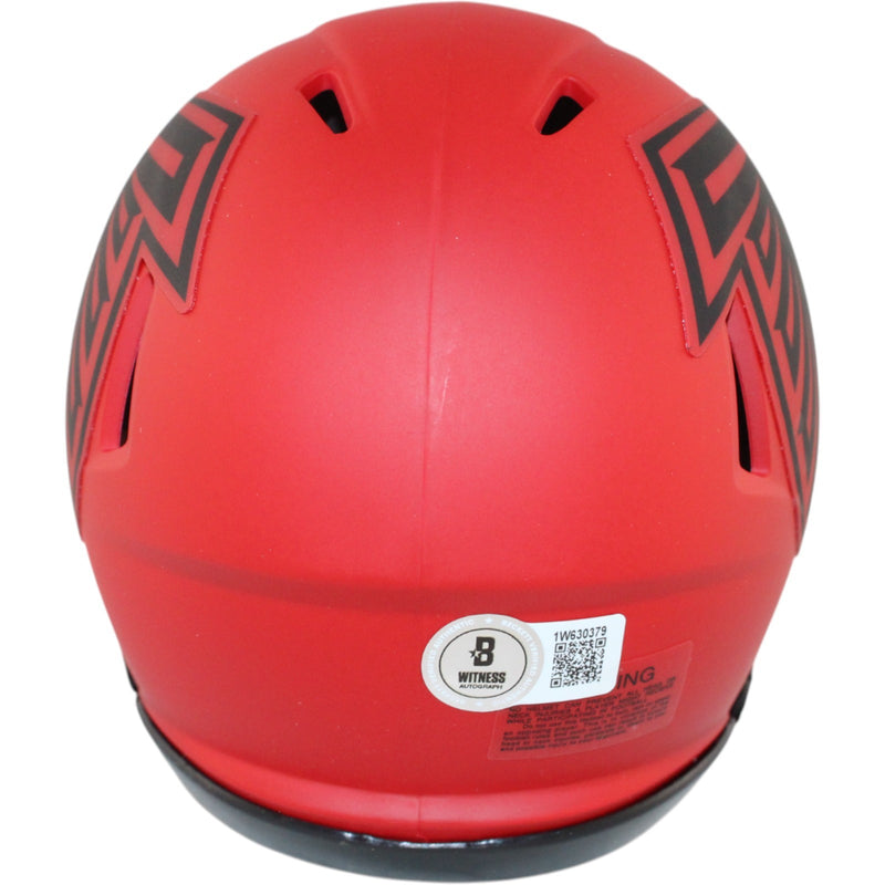 Julio Jones Atlanta Falcons Autographed Rave Mini Helmet