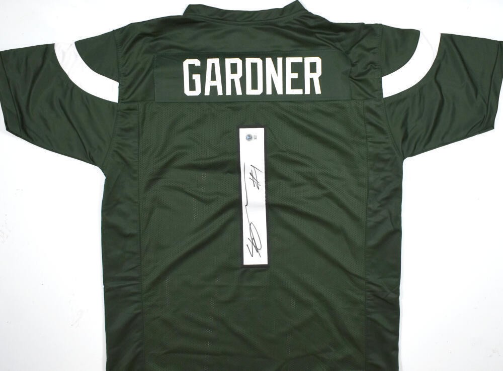 Sauce Gardner Autographed New York Jets Style Green Custom Jersey