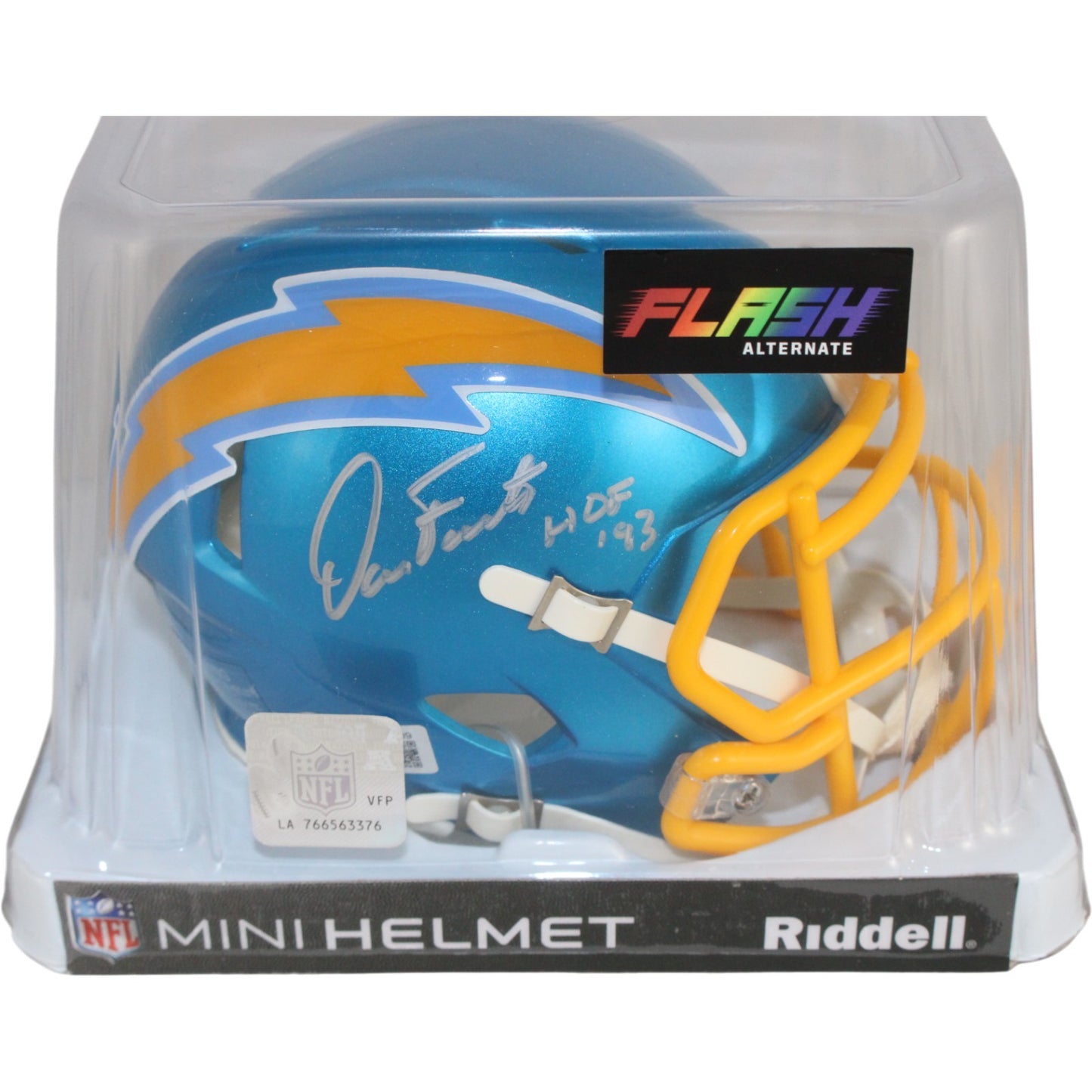 Dan Fouts San Diego Chargers Autographed Flash Mini Helmet (HOF)