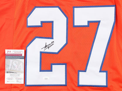Steve Atwater Signed Denver Broncos Orange Custom Jersey