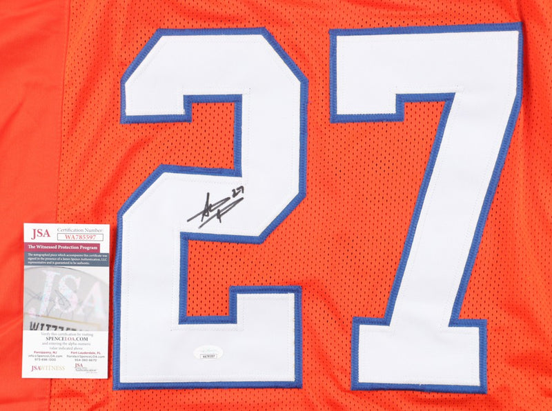 Steve Atwater Signed Denver Broncos Orange Custom Jersey