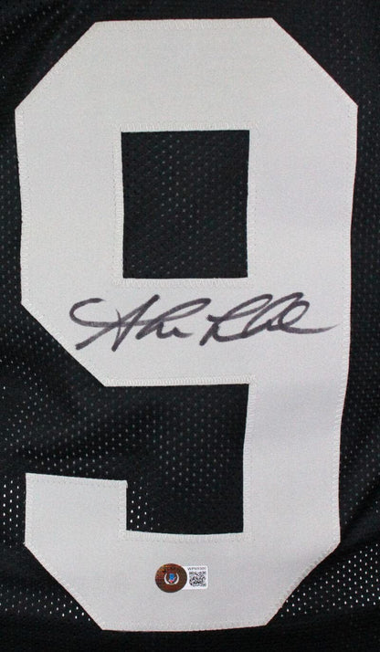 Shane Lechler Autographed Custom Black Football Stat Jersey