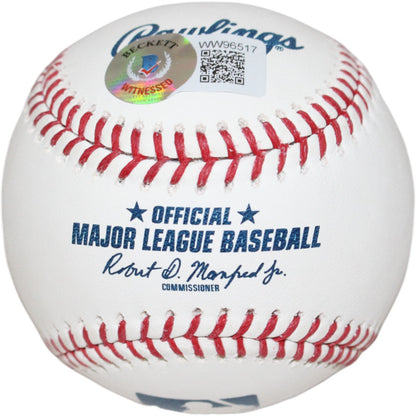 Robin Yount Signed Milwaukee Brewers Baseball "HOF" Beckett COA