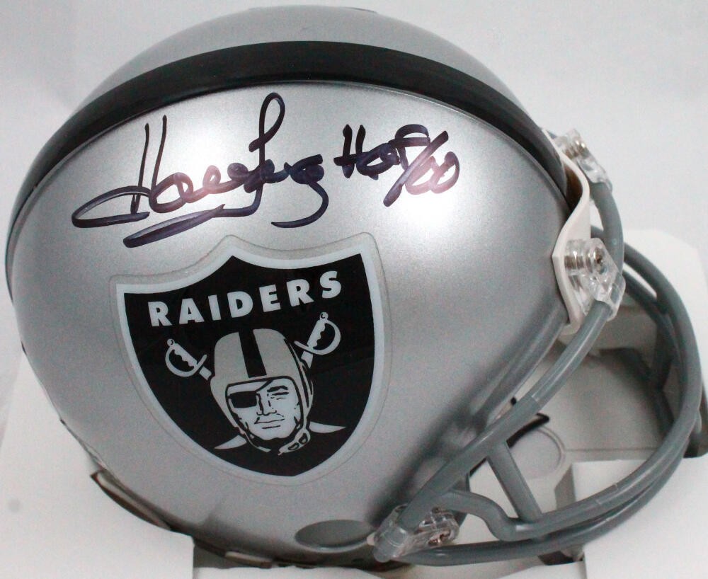 Howie Long Signed Oakland Raiders Mini Helmet HOF Inscribed