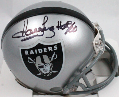 Howie Long Signed Oakland Raiders Mini Helmet HOF Inscribed
