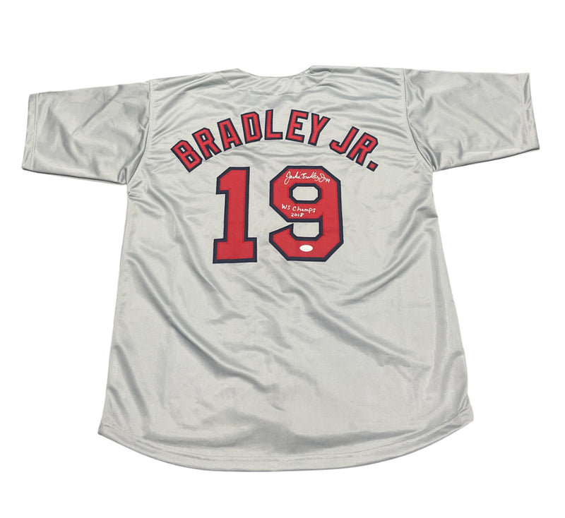 Jackie Bradley Jr Signed Boston Custom Jersey (2018 WS Champs) JSA