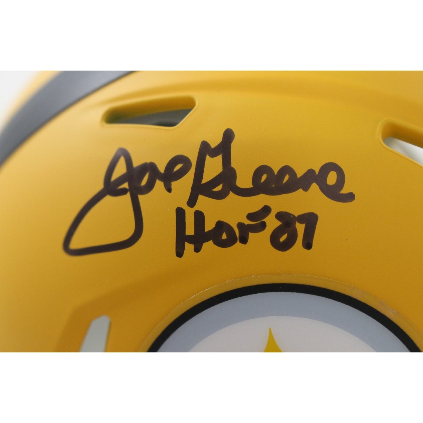 Joe Greene Signed Pittsburgh Steelers 2025 Alternate Mini Helmet