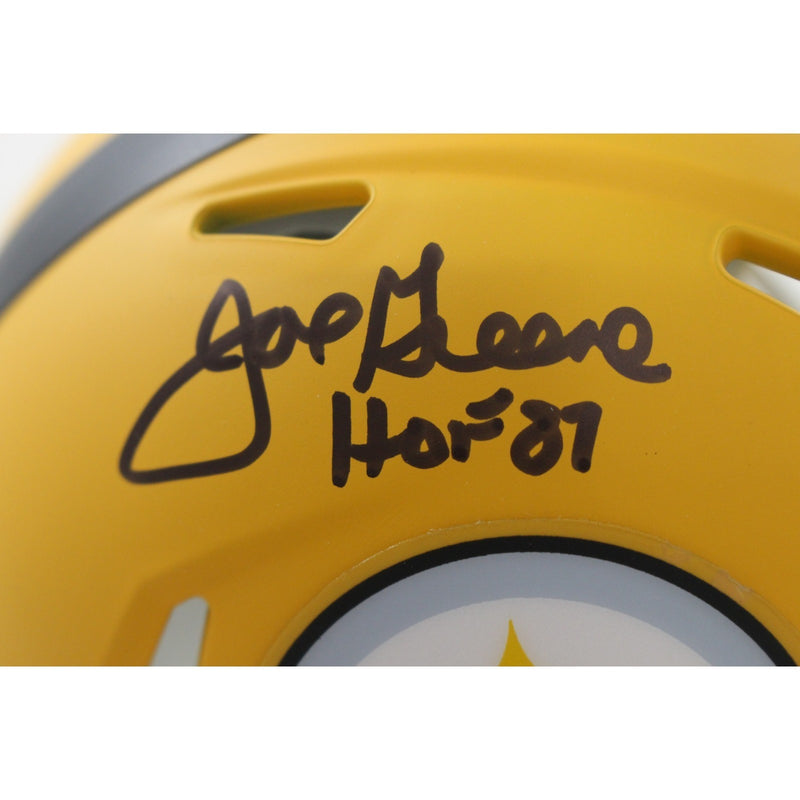 Joe Greene Signed Pittsburgh Steelers 2025 Alternate Mini Helmet