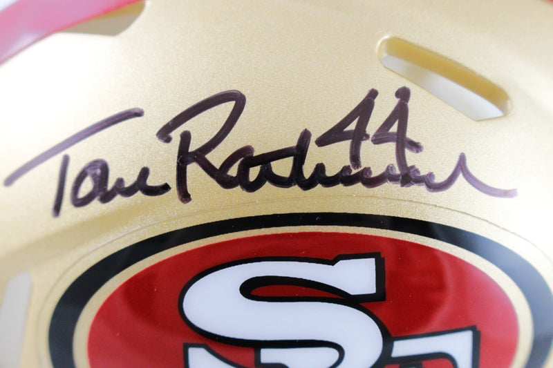 Tom Rathman San Francisco 49ers Autographed Mini Helmet Beckett