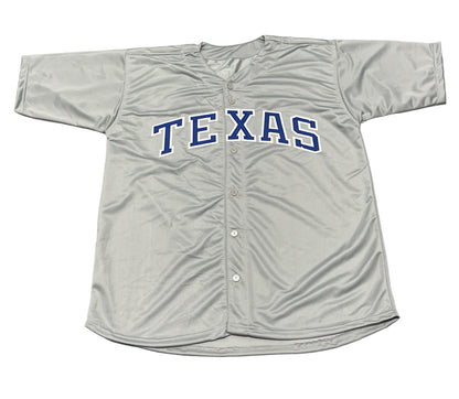 Julio Franco Signed Texas Rangers Custom Jersey Beckett BAS