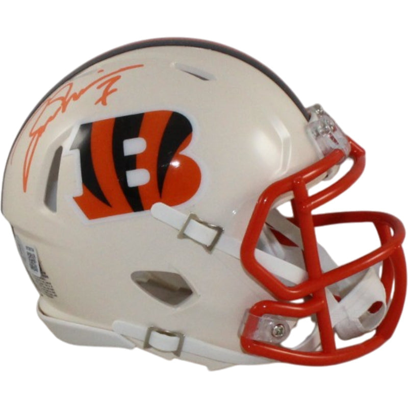 Boomer Esiason Autographed Cincinnati Bengals Retro Mini Helmet