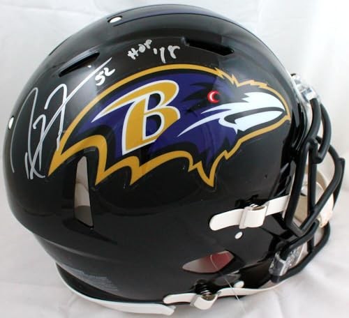 Ray Lewis Signed Baltimore Ravens Full Size Speed Authentic Helmet HOF