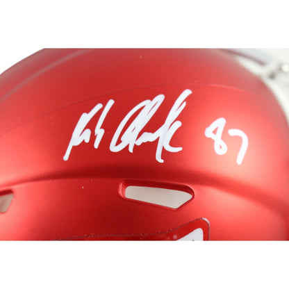 Rob Gronkowski New England Patriots Autographed Blaze Mini Helmet BAS