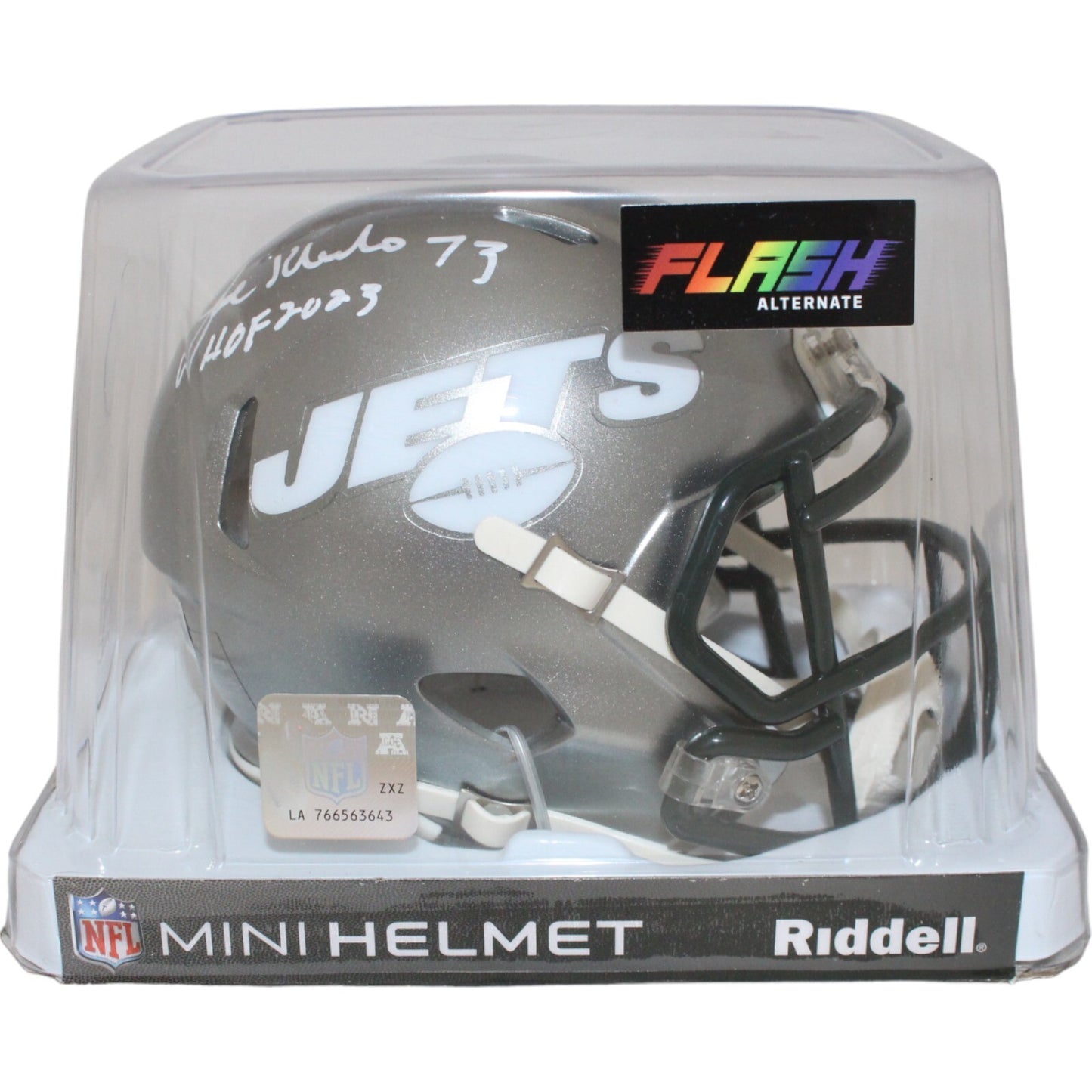 Joe Klecko Autographed New York Jets Flash Mini Helmet (BAS)