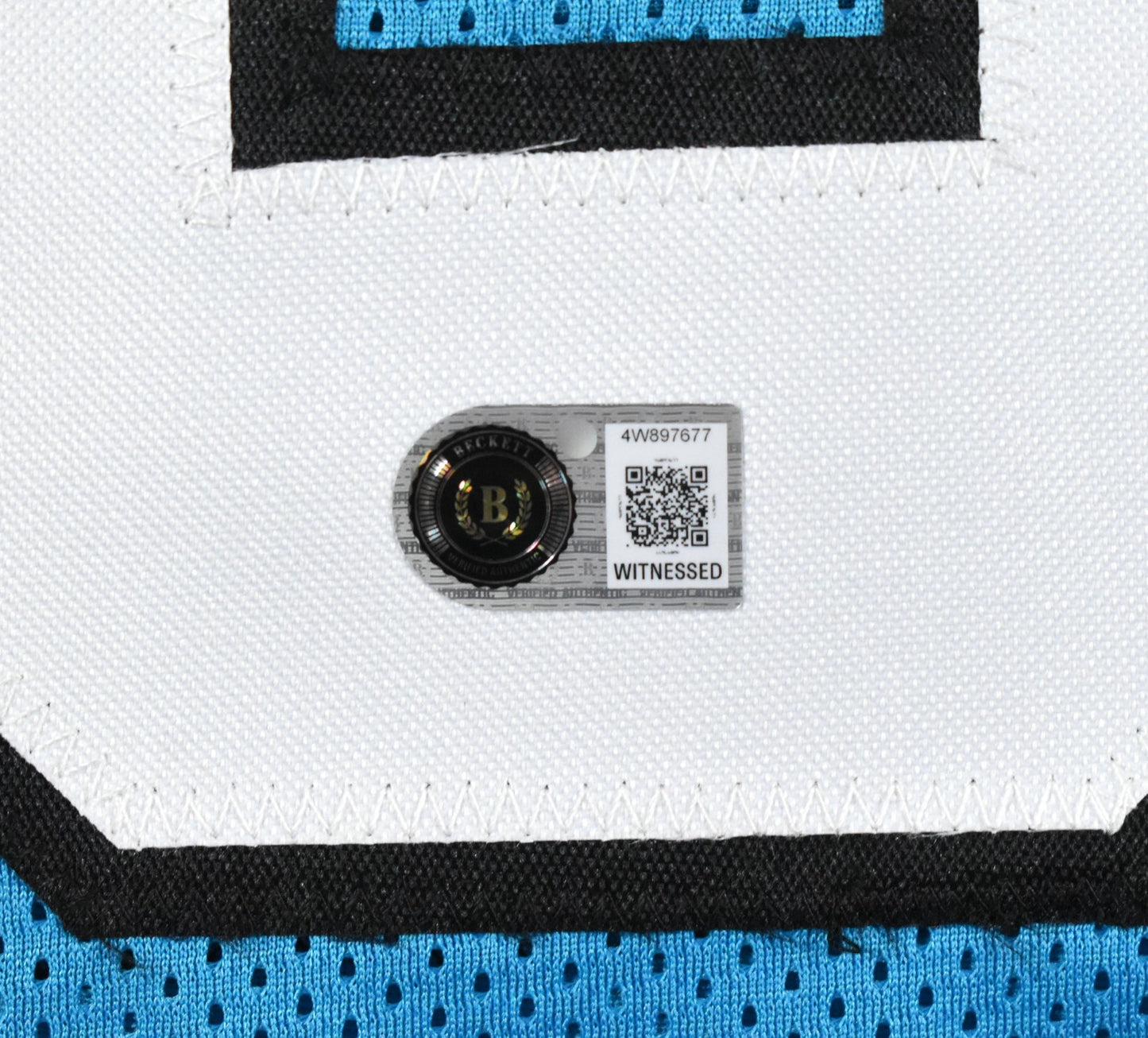 Luke Kuechly Signed Carolina Panthers Custom Teal Jersey
