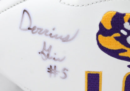 Derrius Guice Signed LSU Tigers Logo Football