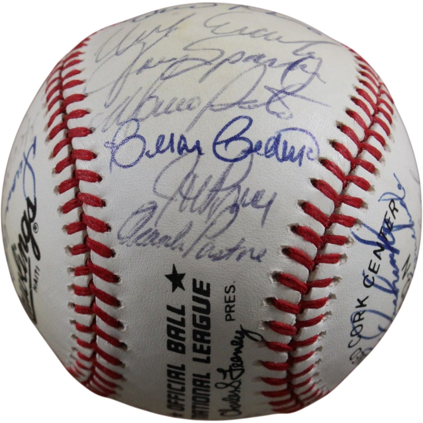 Cincinnati Reds 1984 Team Signed Multi-Signature NL Baseball Beckett LOA