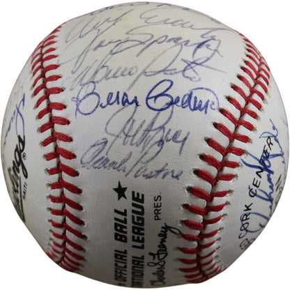 Cincinnati Reds 1984 Team Signed Multi-Signature NL Baseball Beckett LOA
