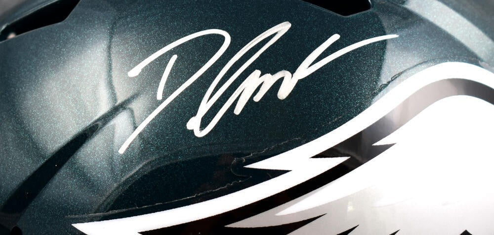 D'Andre Swift Autographed Philadelphia Eagles Full Size Speed Helmet