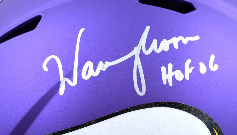 Warren Moon Signed Minnesota Vikings Full Size Speed Replica Helmet