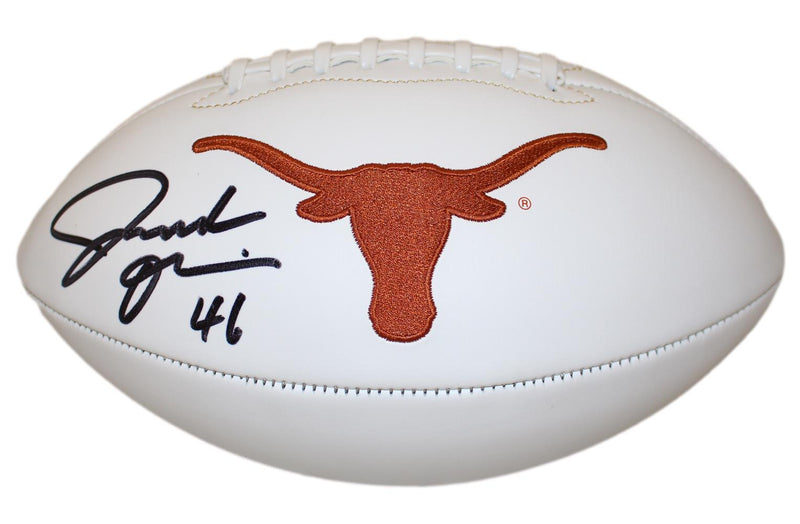 Joseph Ossai Autographed Texas Longhorns Logo Football Beckett COA