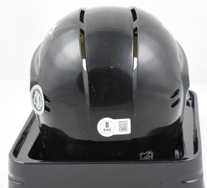 Mike Modano Signed Dallas Stars Silver Mini Helmet