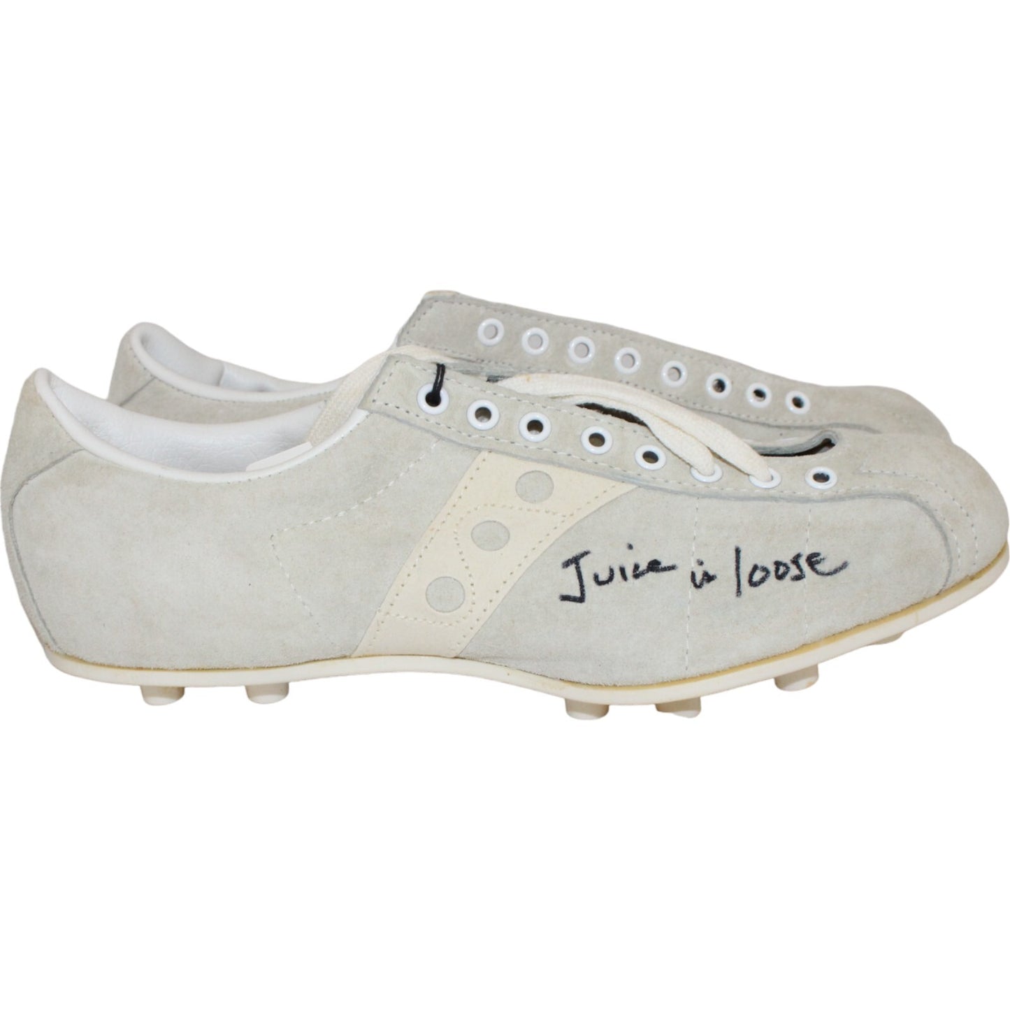 O.J. Simpson Signed Buffalo Bills White Cleats "Juice Is Loose"