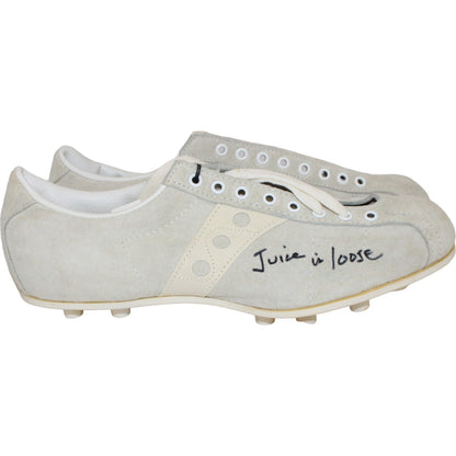 O.J. Simpson Signed Buffalo Bills White Cleats "Juice Is Loose"
