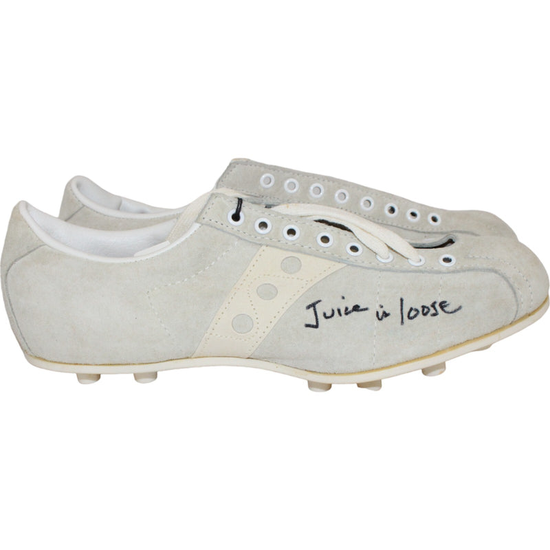 O.J. Simpson Signed Buffalo Bills White Cleats "Juice Is Loose"