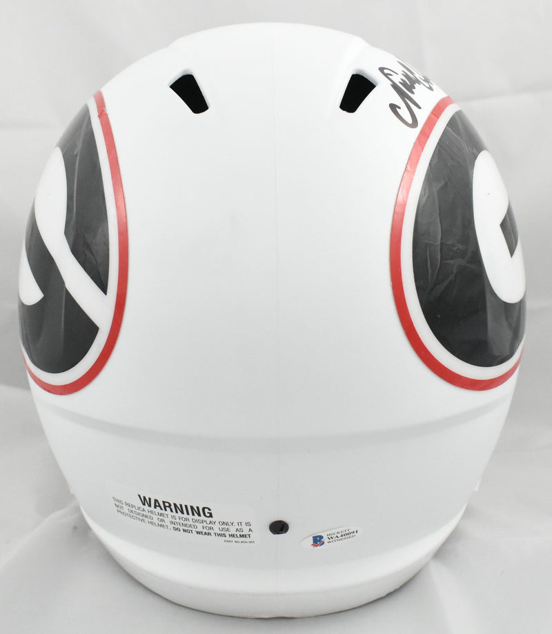 Nick Chubb & Sony Michel Signed Georgia Bulldogs Full Size Amp Helmet