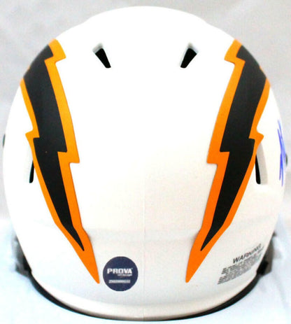 Natrone Means Signed San Diego Chargers Lunar Speed Mini Helmet