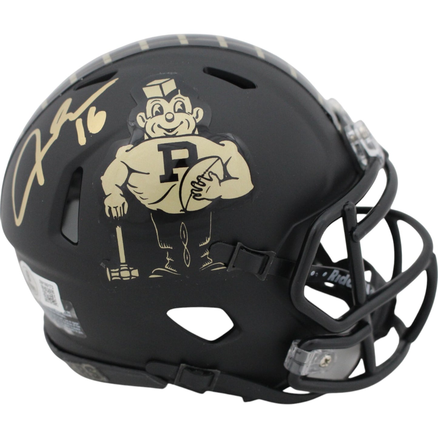 Aidan O'Connell Signed Purdue Boilermakers Vintage Pete Mini Helmet