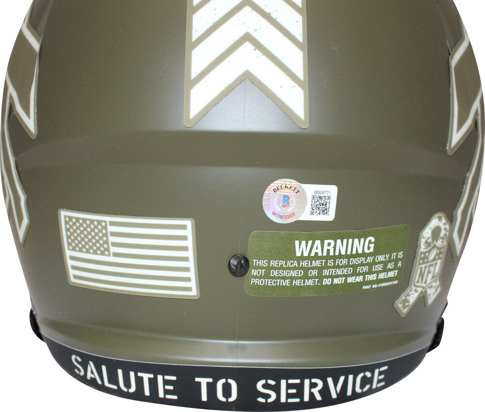 Stefon Diggs Signed Buffalo Bills Full Size Salute Replica Helmet