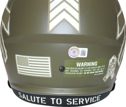 Stefon Diggs Signed Buffalo Bills Full Size Salute Replica Helmet