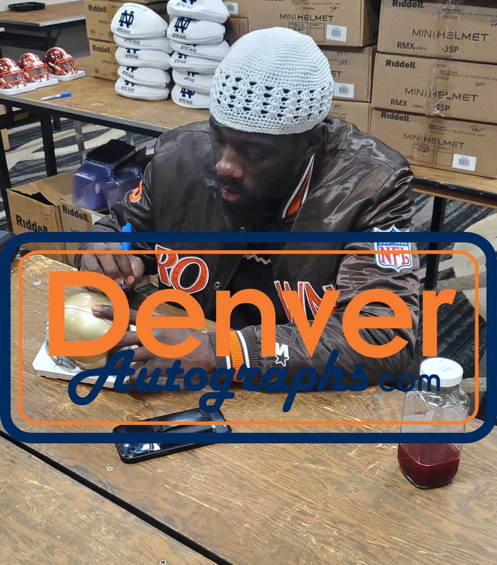 Jeremiah Owusu-Koramoah Autographed Notre Dame VSR4 Mini Helmet BAS