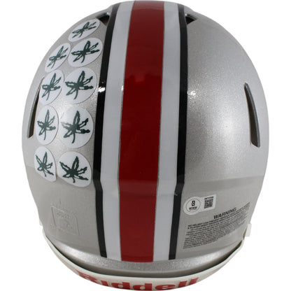 Quinshon Judkins Ohio State Buckeyes Signed Authentic Speed Helmet (Inscribed)