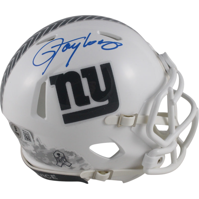 Lawrence Taylor Signed New York Giants 2024 Salute to Service Mini Helmet