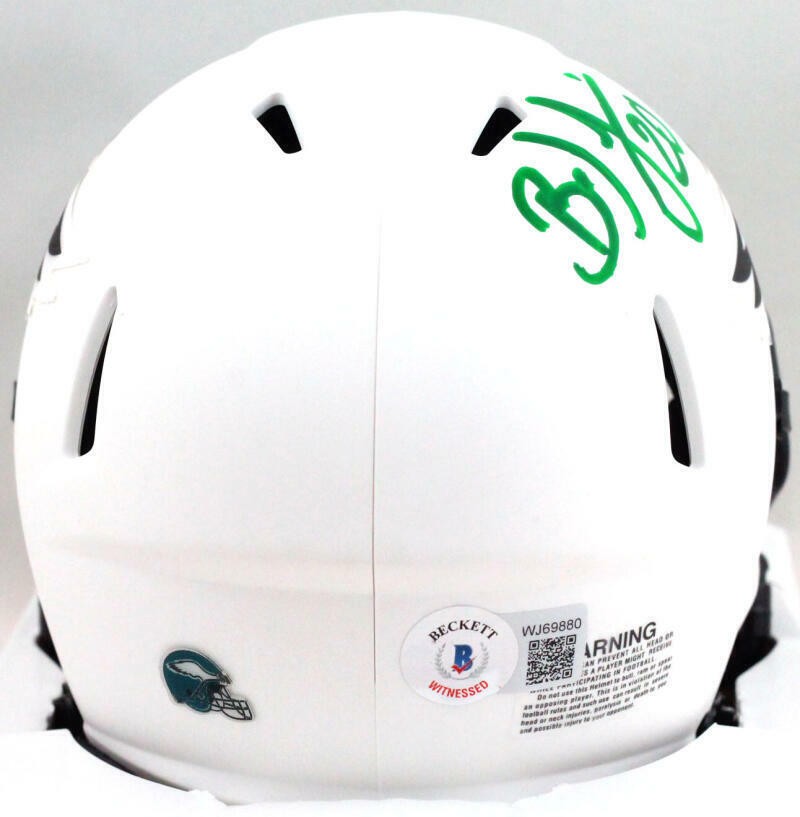 Brian Dawkins Signed Philadelphia Eagles Lunar Speed Mini Helmet