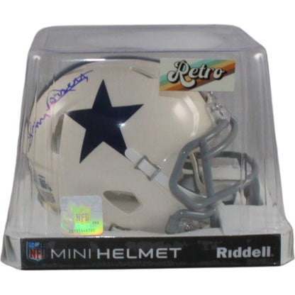 Tony Dorsett Autographed Dallas Cowboys Retro Mini Helmet
