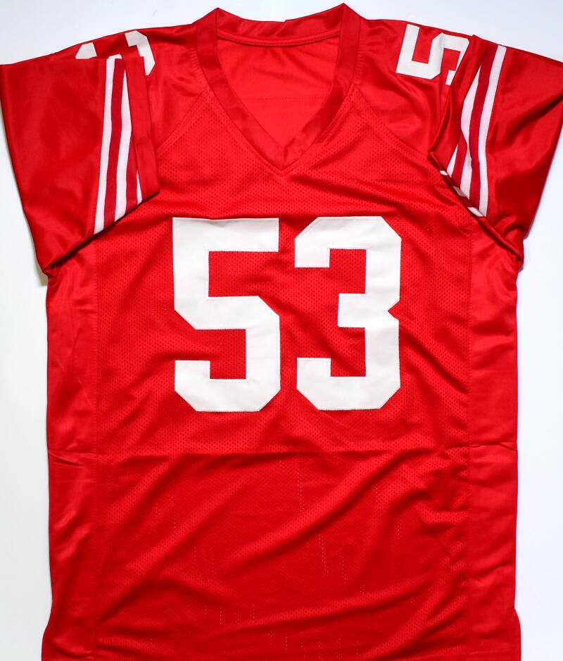 NaVorro Bowman Autographed Custom Red Jersey