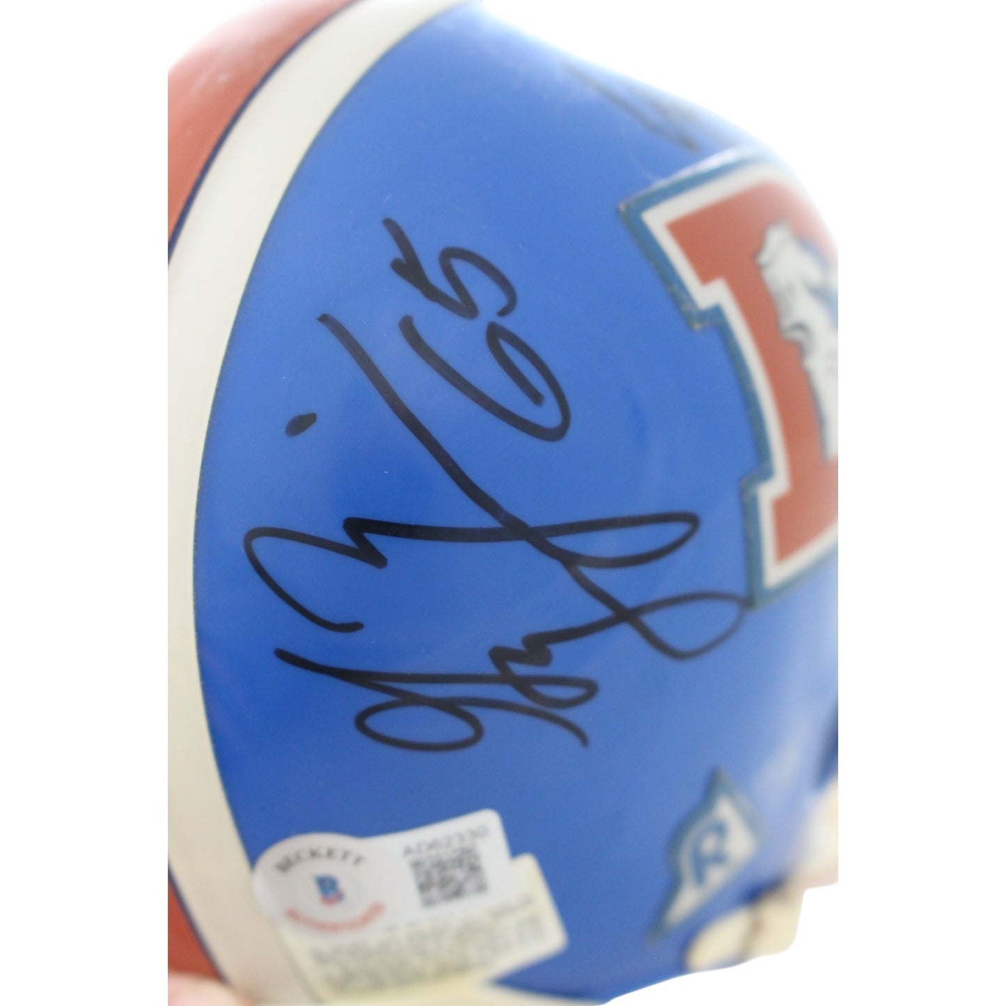 Gary Zimmerman, Tom Nalen & 1997 Broncos OL Multi-Signed Mini Helmet